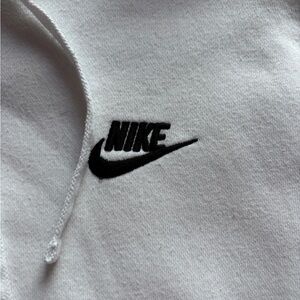 Nike White Sweatshirt with Black Logo